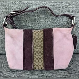 COACH Pink & Purple Suede Clutch